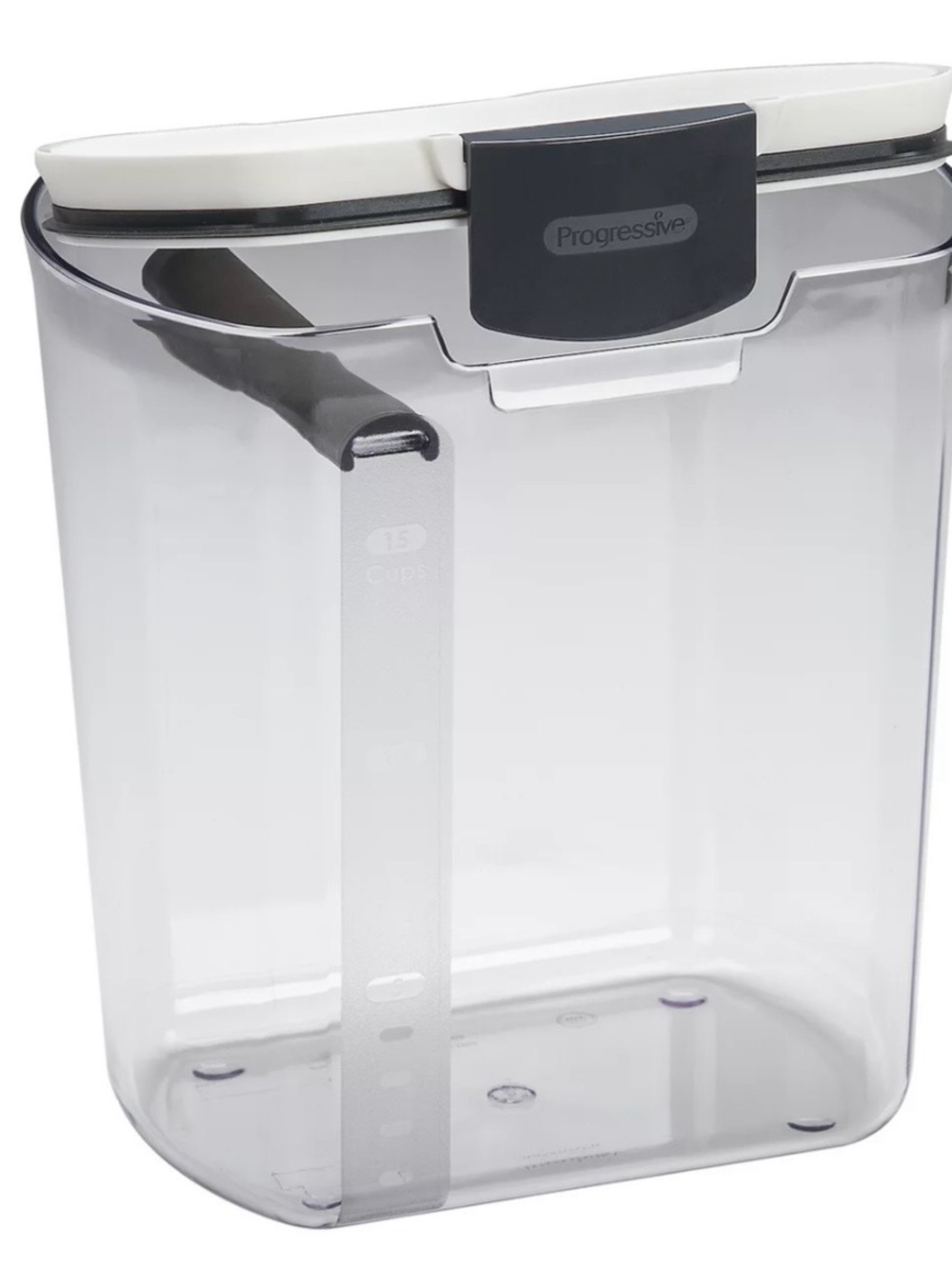 Set of 2 Progressive Clear Flour/Food Storage Container, 15 cups/4 qt